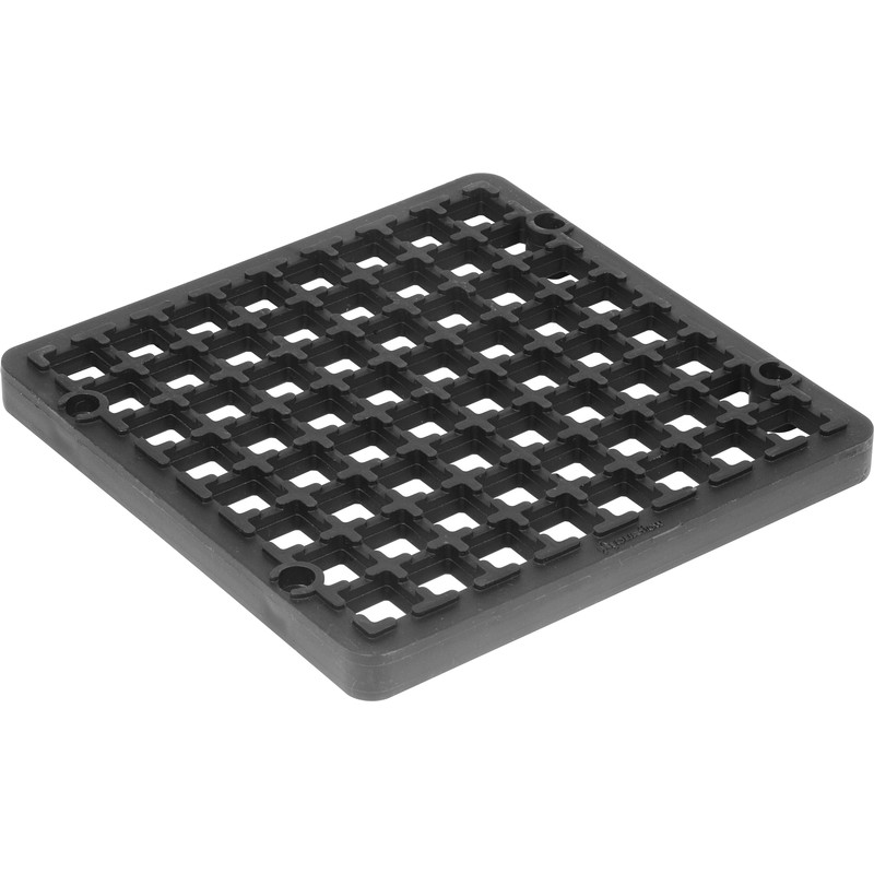 160mm x 160mm Square Gully Grid Black