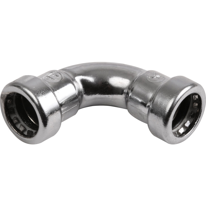 Pegler Yorkshire Tectite Sprint Chrome Push-Fit Elbow 15mm