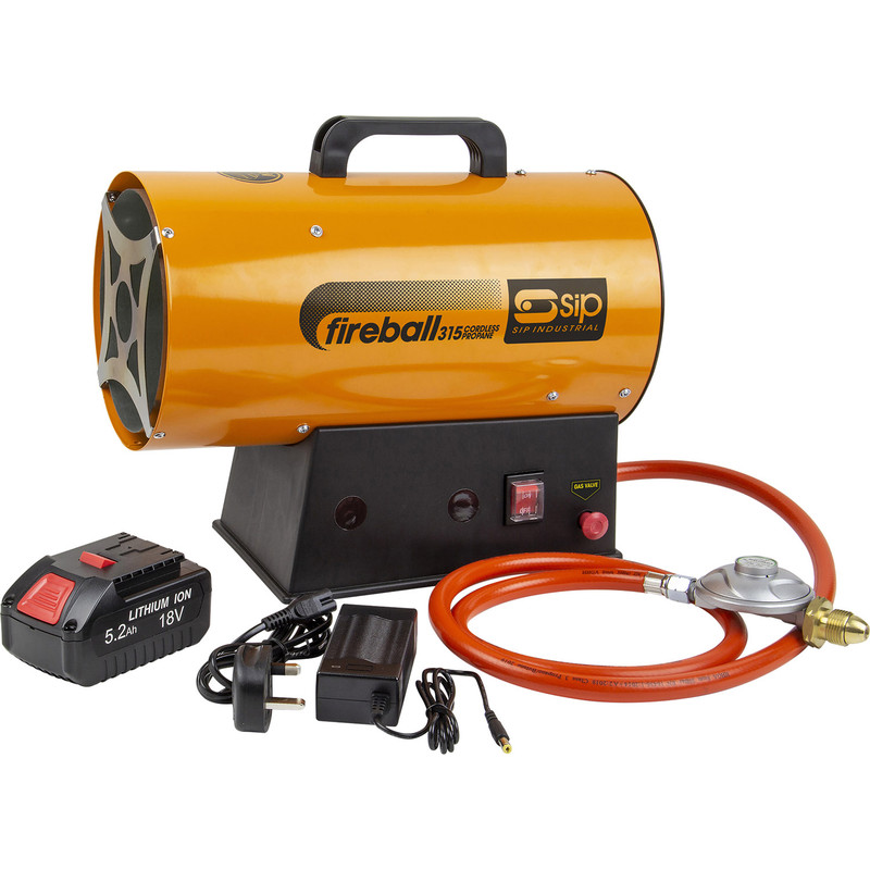 SIP Fireball Cordless Propane Heater 34121 Btu - 10kW