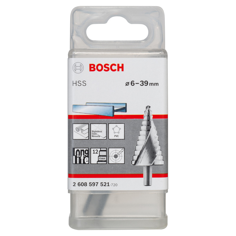 Bosch HSS Step Drill Bit 6 - 39mm