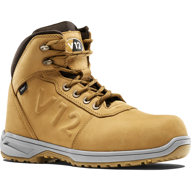 V12 Lynx Waterproof Safety Boots Honey Size 11