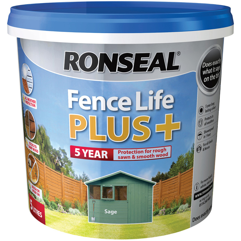 Ronseal Fence Life Plus 5L Sage