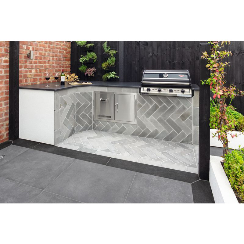 Marshalls Alvanley Pavers Natural Stone Paving Slabs Silver Blend 305 x 105 x 22mm