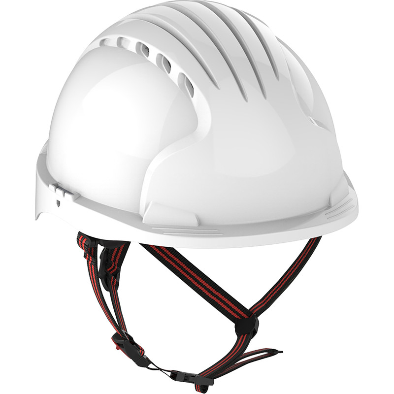 JSP EVO5 Dualswitch Climbing Safety Helmet Micro Peak Wheel Vented White