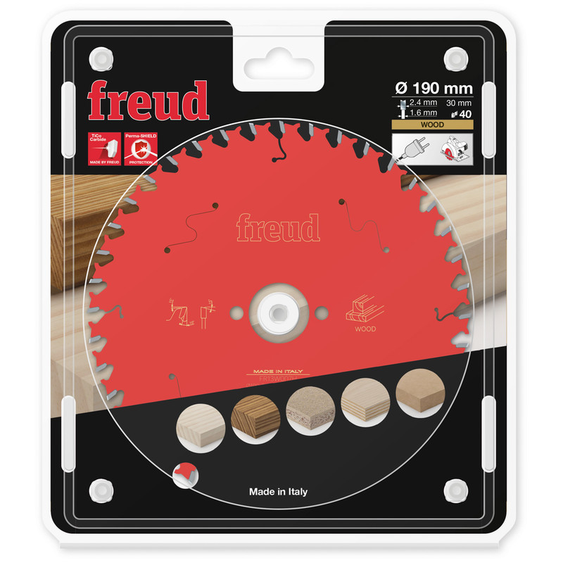 Freud Circular Saw Blade 190 x 30 x T40