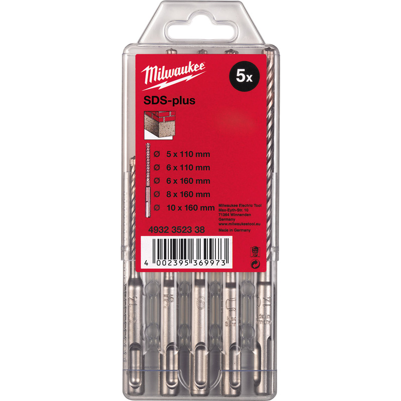 Milwaukee SDS Plus Drill Bit Set M2