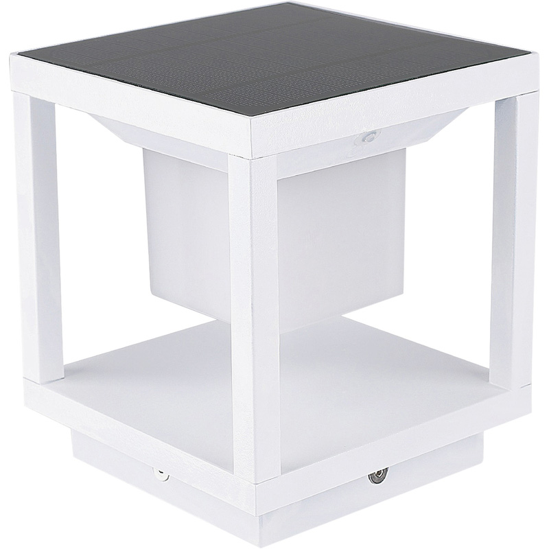 V-TAC IP65 LED Solar Pillar/Decking Light 2W White 90lm 3000K