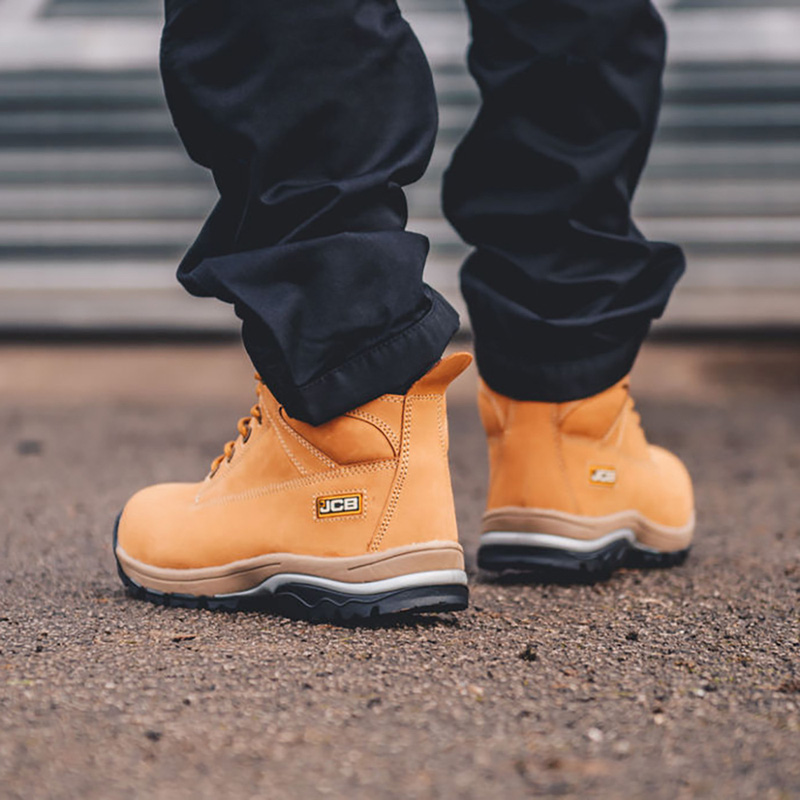 JCB Workmax Safety Boots Honey Size 9