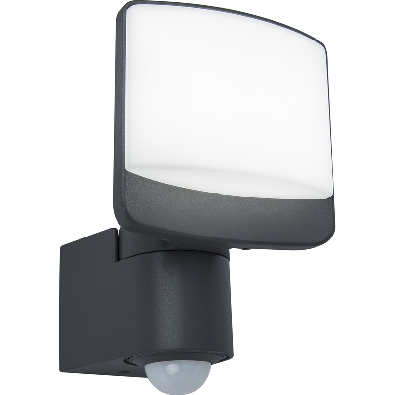 Lutec Sunshine IP44 LED Wall Light 13w 800lm Black