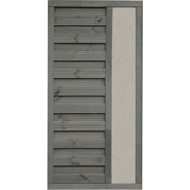 Rowlinson Palermo Fence Panel with Solid Infill 3' x 6' - 180cm (h) x 90m (w) x 4cm (d)