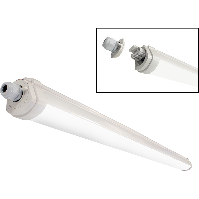 Integral LED Compact Eco IP65 Batten 40W/58W 6ft 4800lm - 6960lm 4000k
