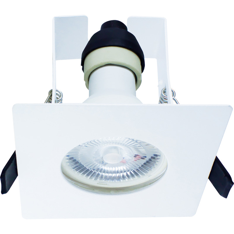 Integral LED Square Evofire IP65 Fire Rated Downlight White with Insulation Guard