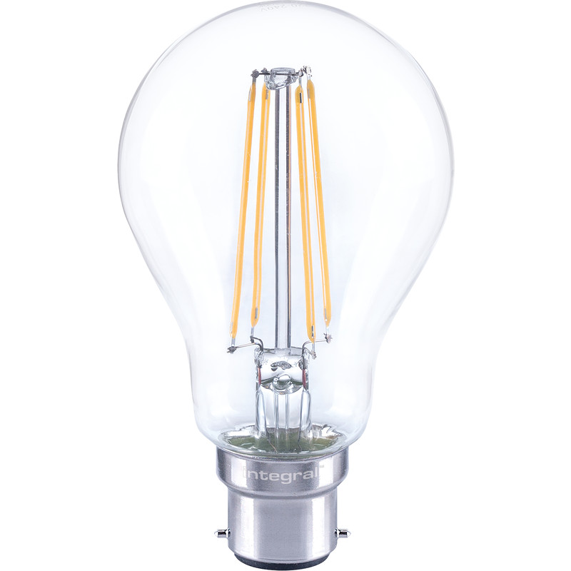 Integral LED Filament GLS Dimmable Lamp 7W BC (B22d) 806lm