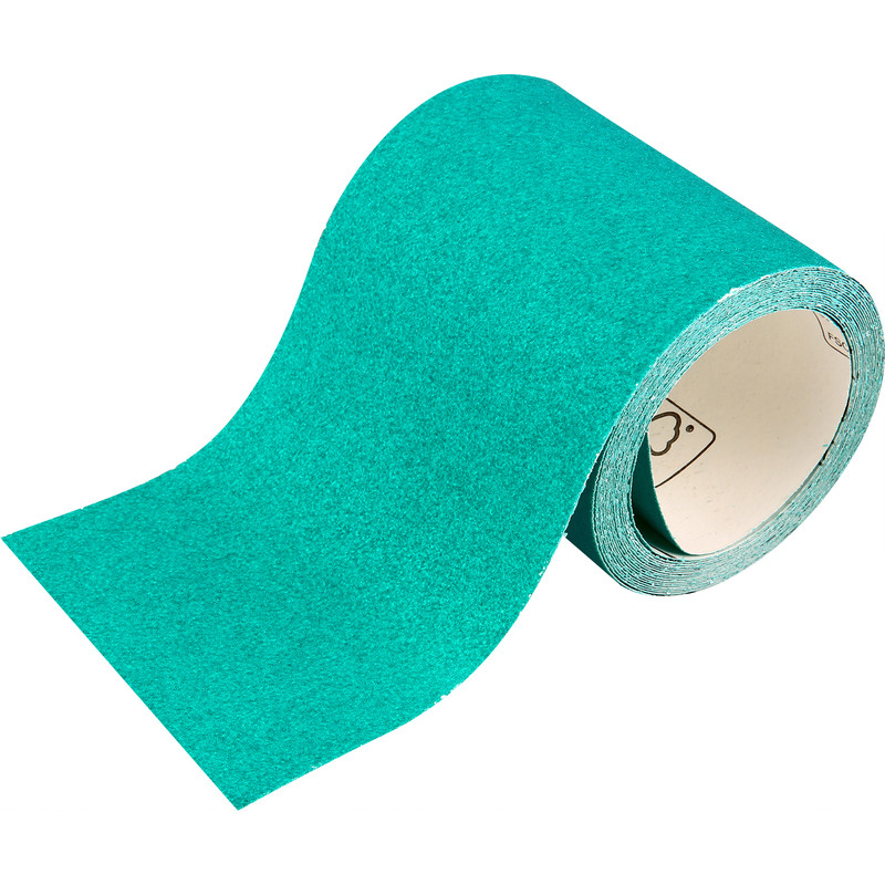 Oakey Liberty Green Alox Sanding Roll 115mm 80 Grit 5m