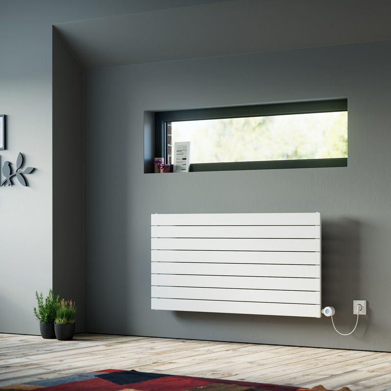 Ximax Oxford Horizontal Electric Designer Radiator 595 x 900mm 2048 BTU 600W White