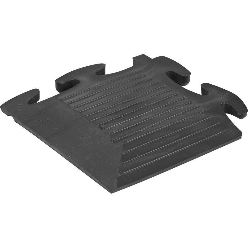 Tuff-Tile Texture Corner Black