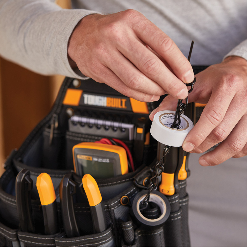 ToughBuilt ClipTech™ Tool Storage Master Electrician's Pouch + Shoulder Strap