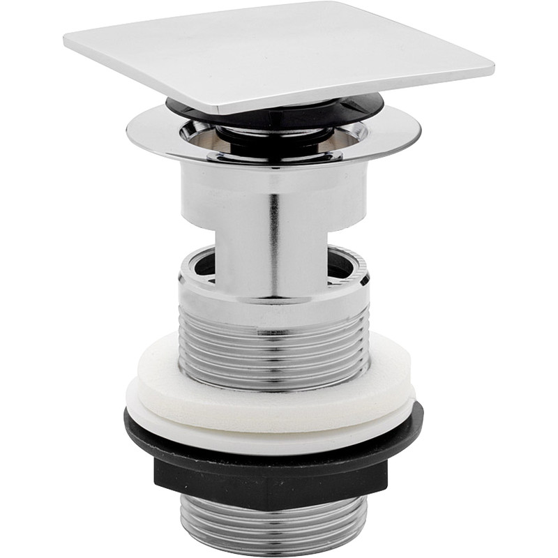 1 1/4" Square Spring Plug Basin Waste Slotted