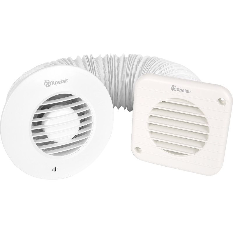 Xpelair Simply Silent 100mm Round Shower Extractor Fan Timer