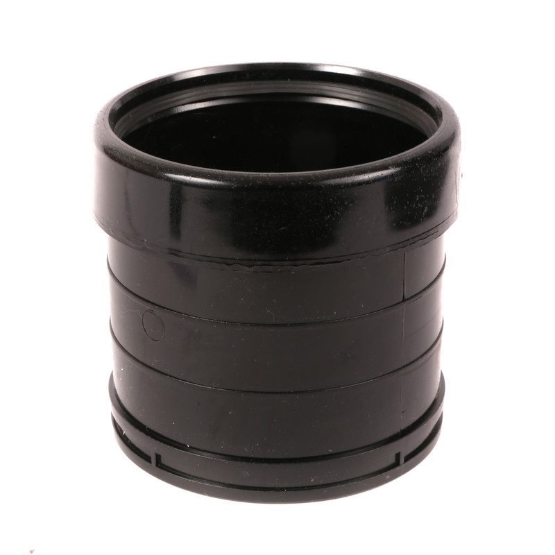 Coupling 110mm Single Socket Black