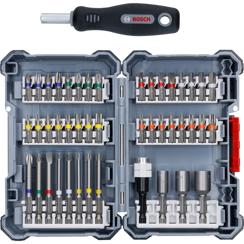 Bosch 45 Piece Mixed Screwdriver Bit Set + Handle
