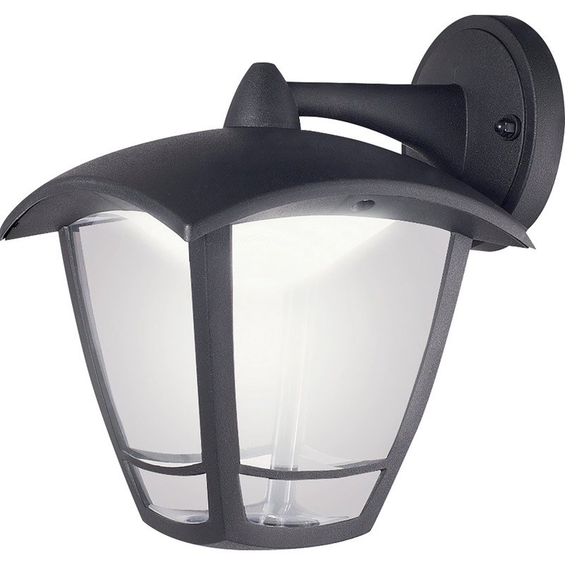 Luceco LED 4 Panel Coach Lantern IP44 8W 640lm Top Arm