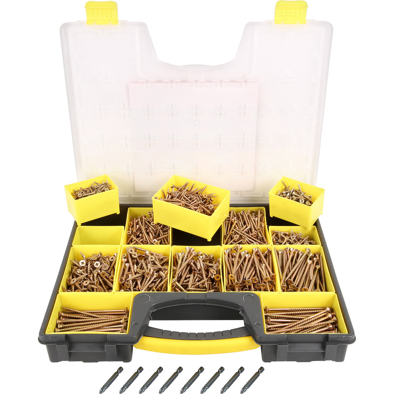 Ulti-Mate II Stick-Fit Zinc & Yellow Plated Screw Attache Case