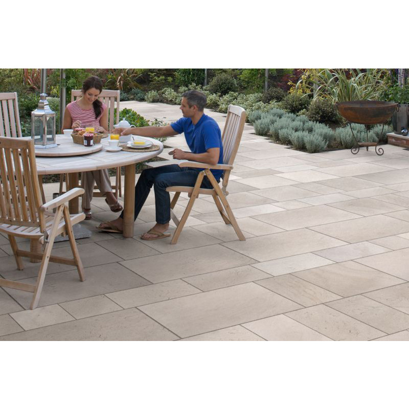 Marshalls Towngate Sandstone Natural Paving Slabs Brown Multi 610 x 305 x 18mm