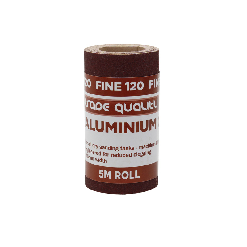 Aluminium Oxide Sanding Roll 115mm 120 Grit 5m