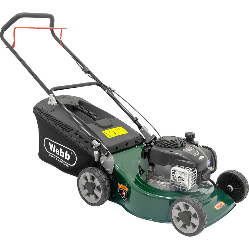 Webb 125cc 46cm Briggs & Stratton Petrol Rotary Lawnmower