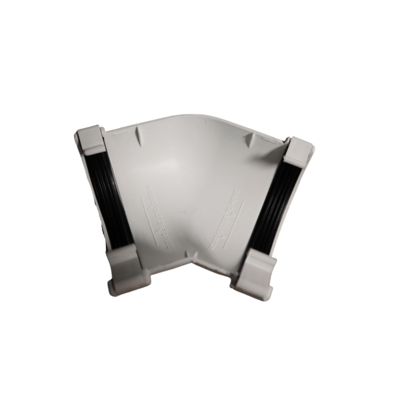 112mm Half Round Gutter Angle 90° White