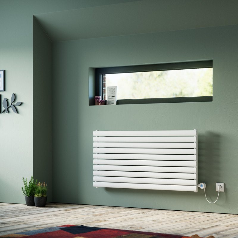 Ximax Bristol Horizontal Electric Designer Radiator 584 x 900mm 2048 BTU 600W White