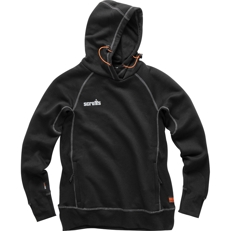 Scruffs Women's Trade Hoodie Black Size 8