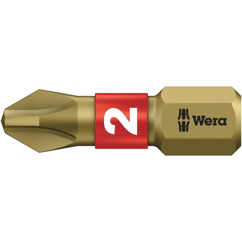 Wera Gold Bi-Torsion Screwdriver Bit Phillips 2 x 25mm