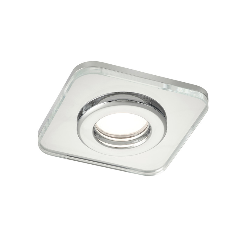 Sensio Trio Tone 8W Integrated Dimmable Fire Rated Downlight IP65 Cube Clear 700lm