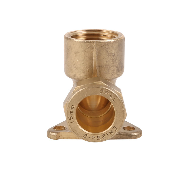 Made4Trade Compression Wallplate Elbow 15mm x 1/2"