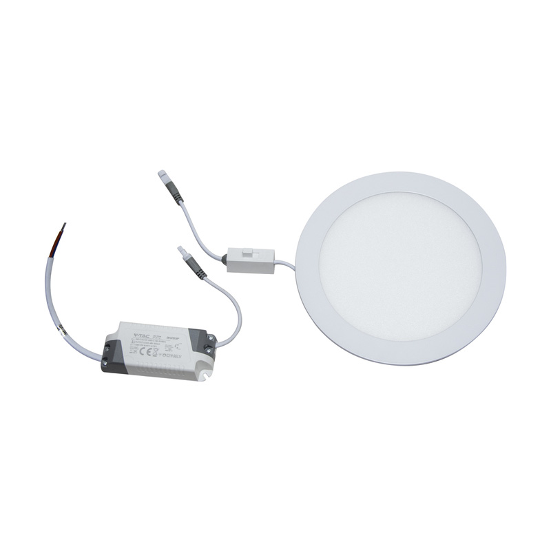V-TAC LED Mini Round Panel CCT 3in1 Switchable 12W White 1160lm