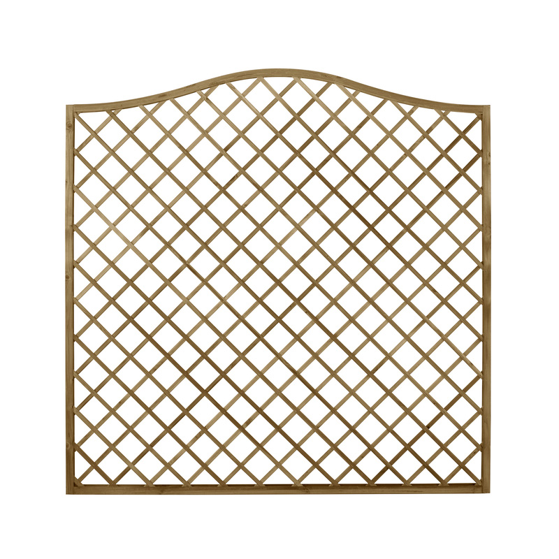 Forest Garden Pressure Treated Decorative Europa Hamburg Garden Screen 6' x 6'