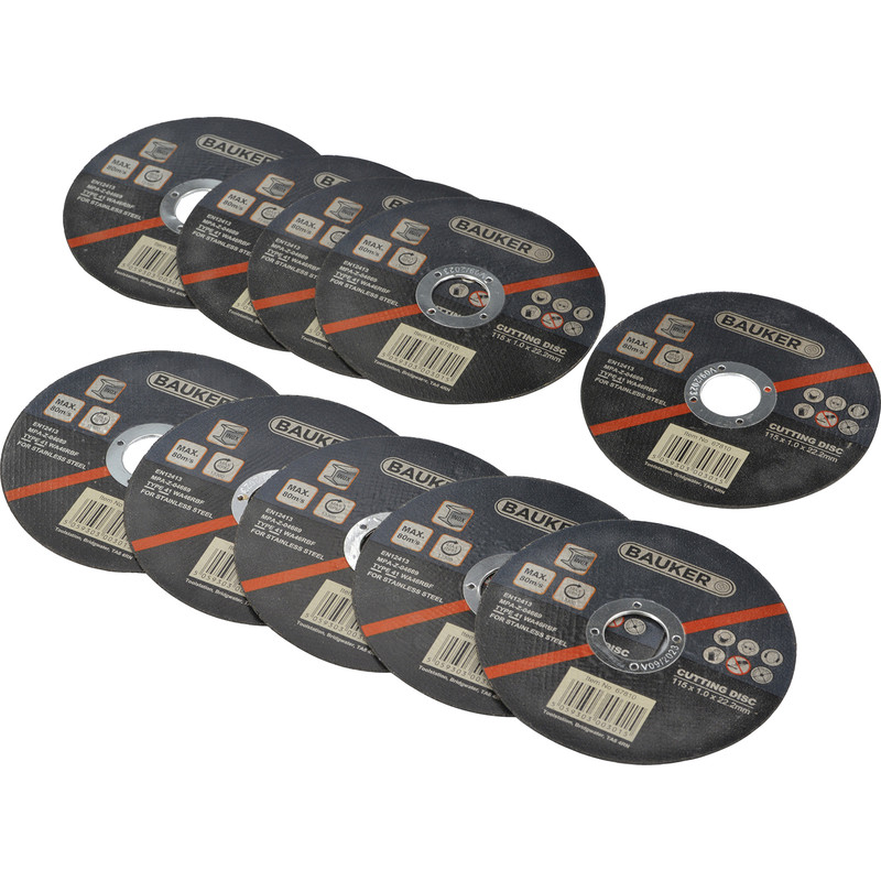 Bauker Thin Metal Cutting Disc 115 x 1.0 x 22.23mm