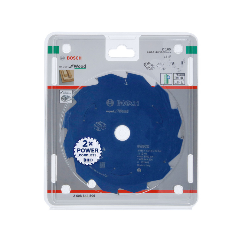 Bosch EXPERT Cordless Circular Saw Blade 165 x 20 x 12T