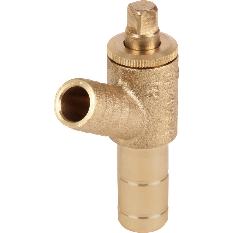 Hep2O Draincock Brass Spigot 15mm