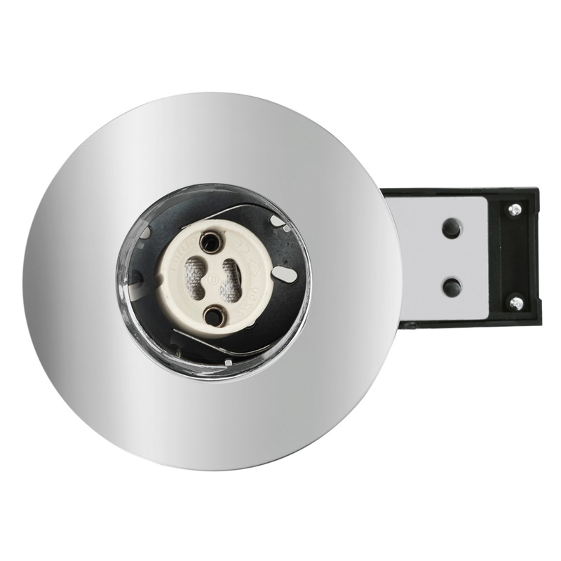 Fire Rated Cast IP65 GU10 Downlight Chrome