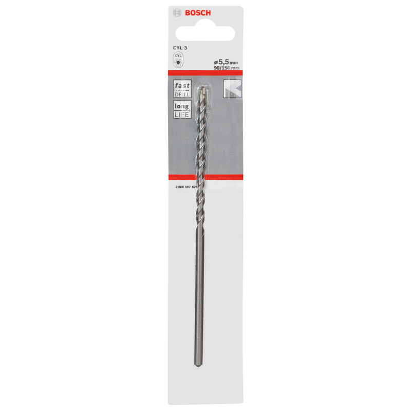 Bosch CYL-3 Masonry Drill Bit 5.5 x 150mm