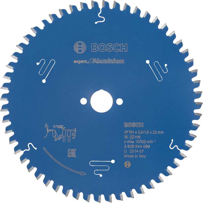 Bosch EXPERT Aluminium Circular Saw Blade 184 x 20 x 56T