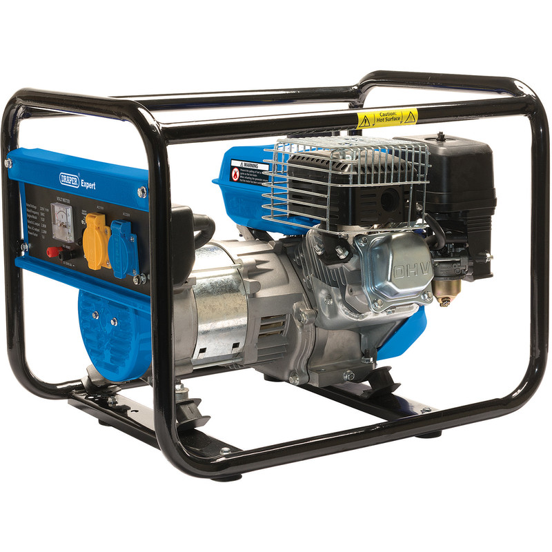 Draper 2.0KVA/2000W Petrol Generator 110/230V and 12V DC