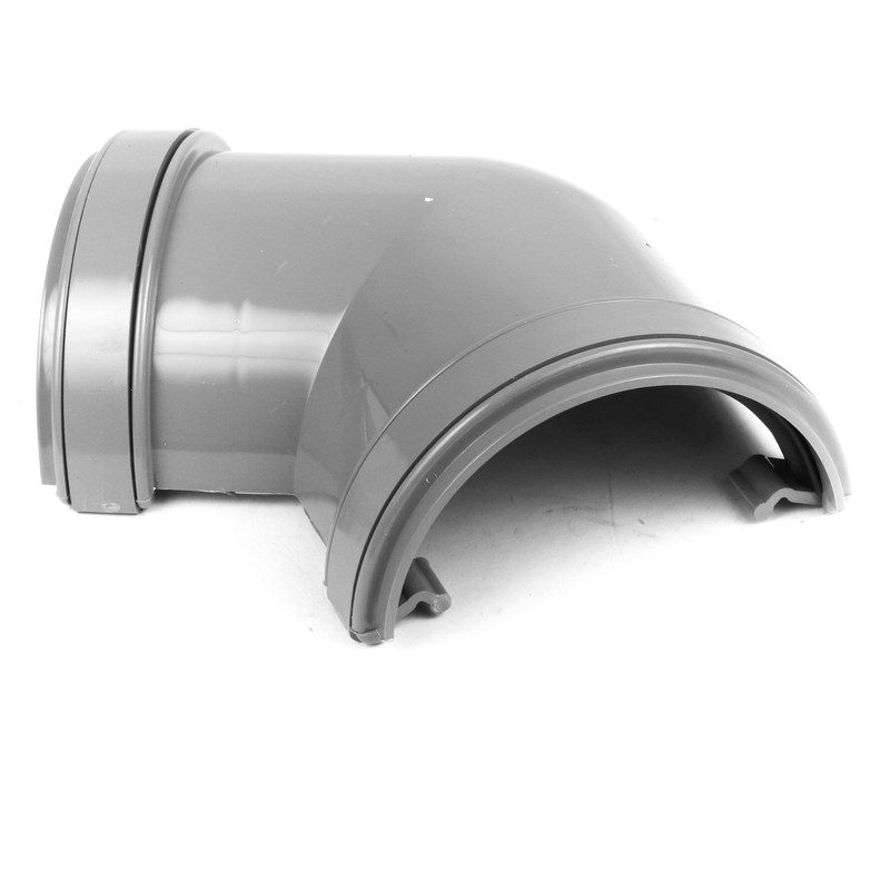 112mm Half Round Gutter Angle 120° Grey