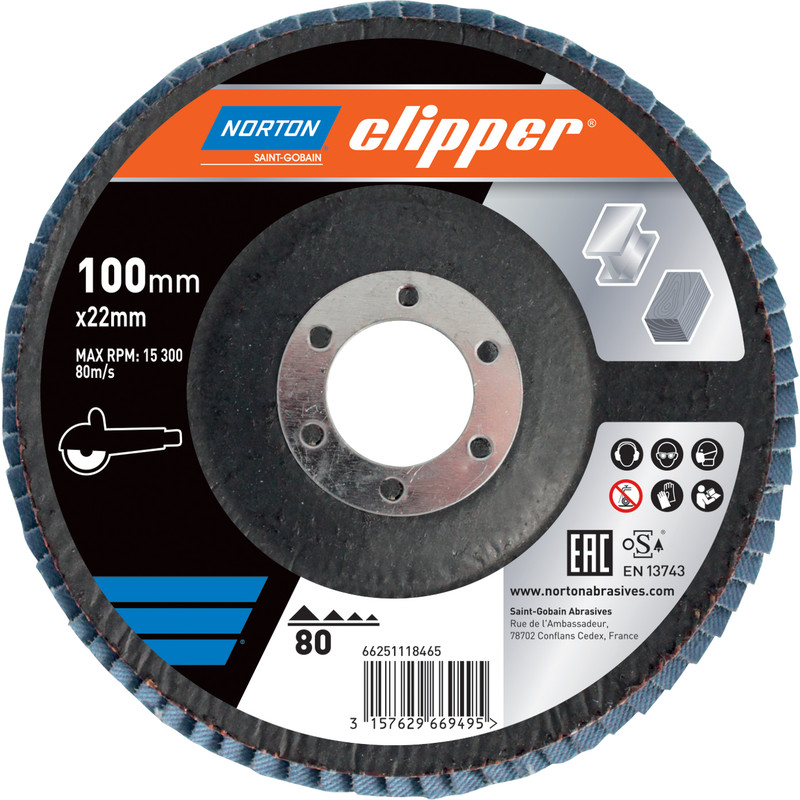 Flap Disc 100mmx16mm 80 Grit
