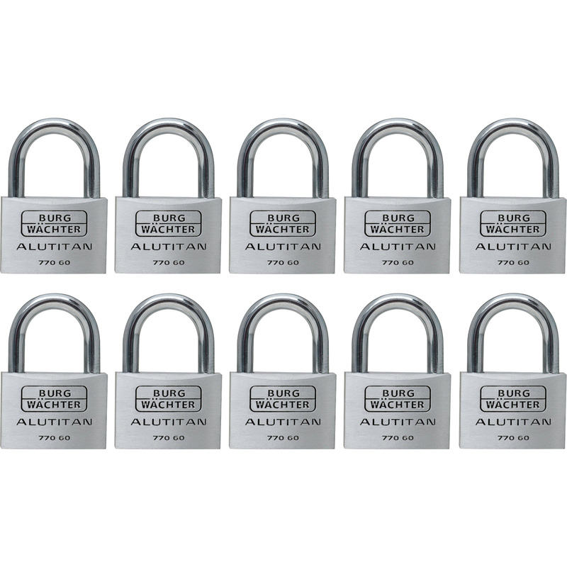 Burg-Wachter ALUTITAN Keyed Alike Padlock Set 60mm