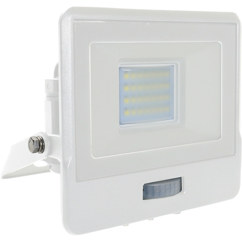V-TAC IP65 LED PIR Sensor Floodlight with Samsung Chip 20W White 1510lm Cool White