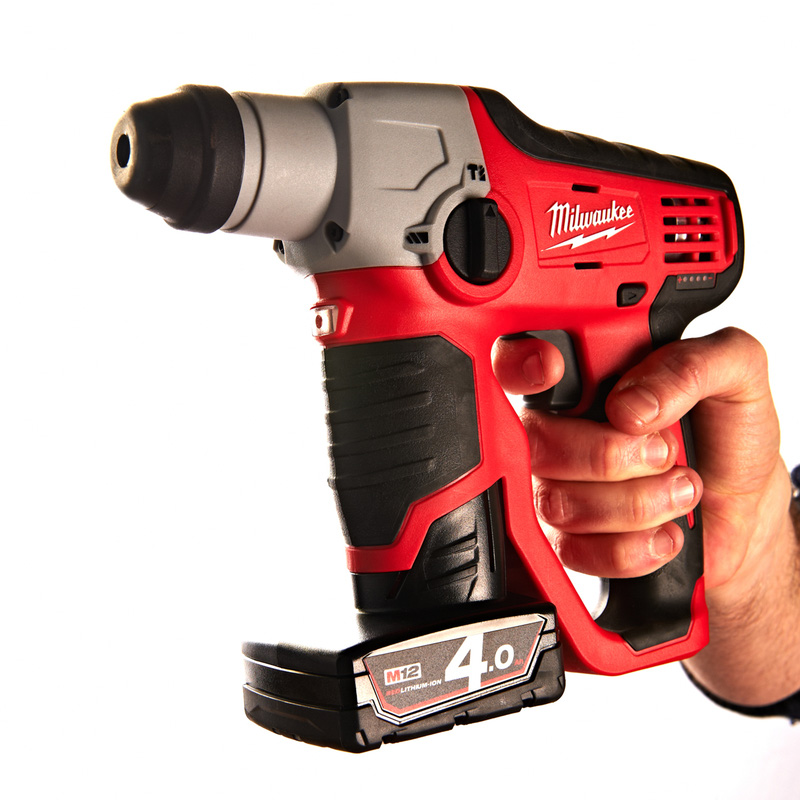 Milwaukee M12 Compact SDS 2 Mode Hammer 2 x 4.0Ah